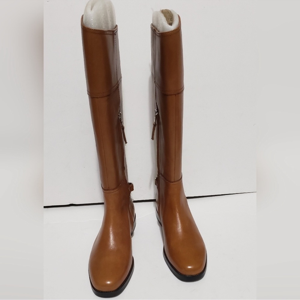 Ralph Lauren Brown Knee High Boots. NWOT Size US8.5 EU39, Beautiful Honey Color